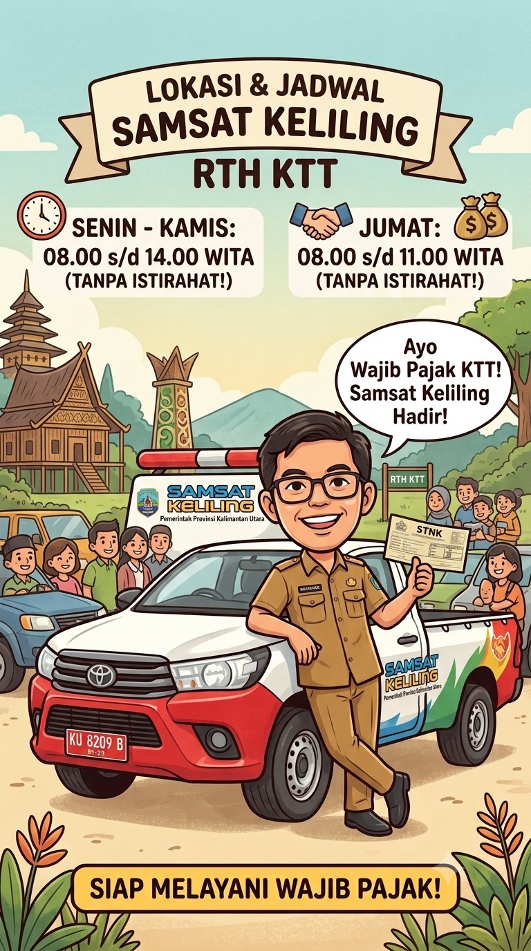 Samsat Keliling Hadir di Lapangan RTH Tana Tidung! 