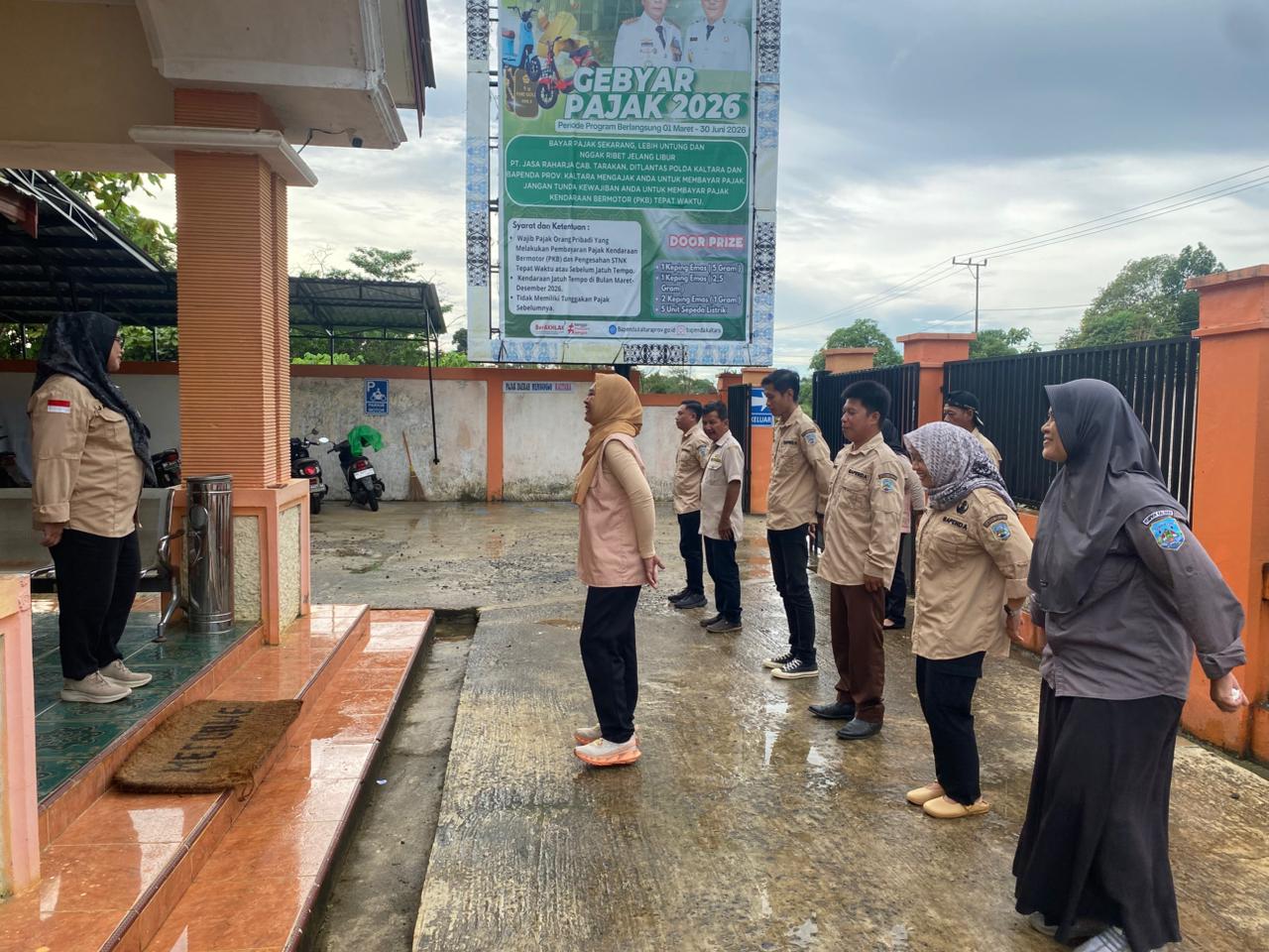 apel persiapan kegiatan bersiwak
