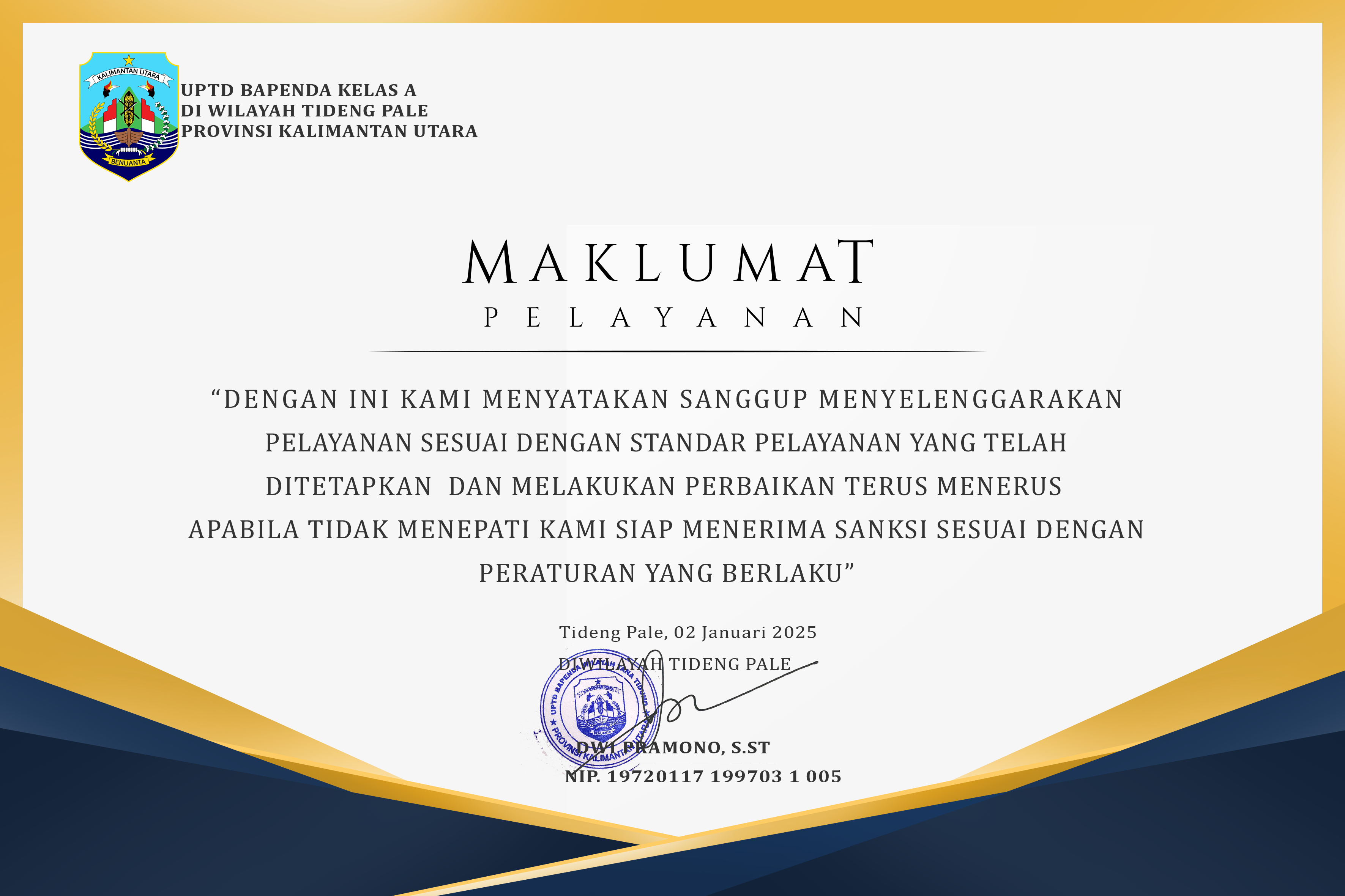MAKLUMAT PELAYANAN